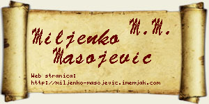 Miljenko Mašojević vizit kartica